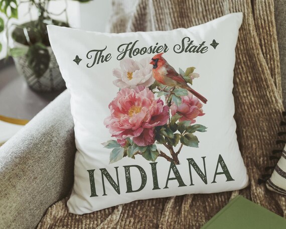 Indiana state bird pillows & towels