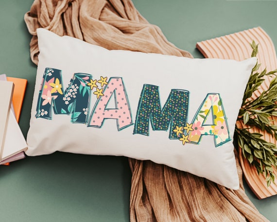 Floral mama pillow