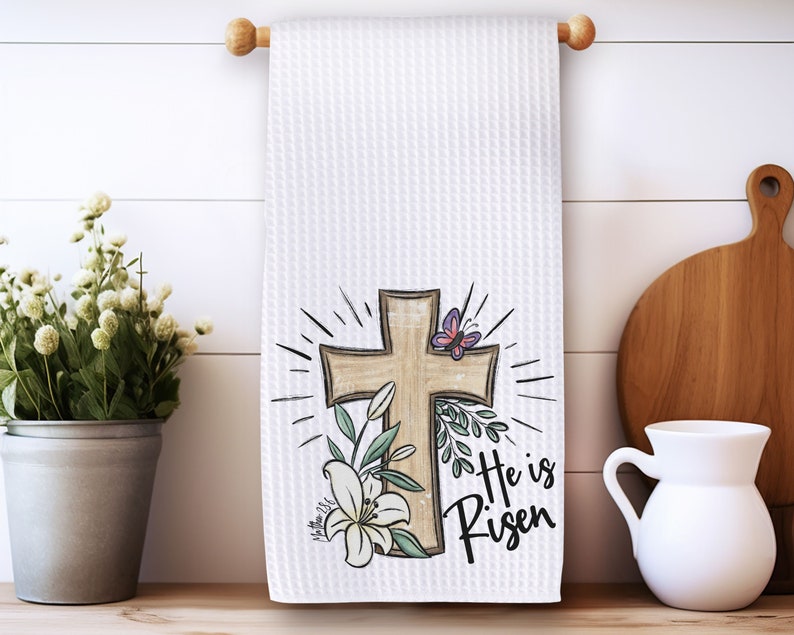 CapableByDesign He is risen towel