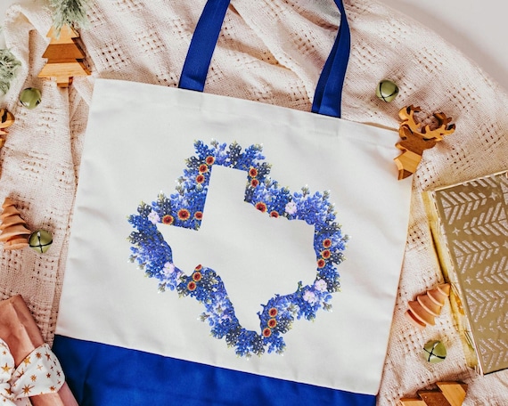 Floral Texas Tote Bag