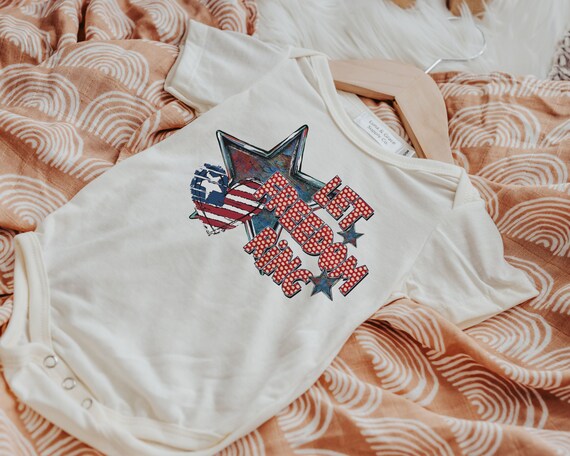 patriotic newborn freedom outfit, let freedom ring bodysuit, July baby outfit boy, for girl, patriotic gift for babies, best sellers 2024