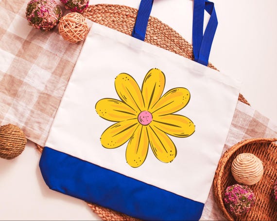 Yellow Daisy Tote Bag