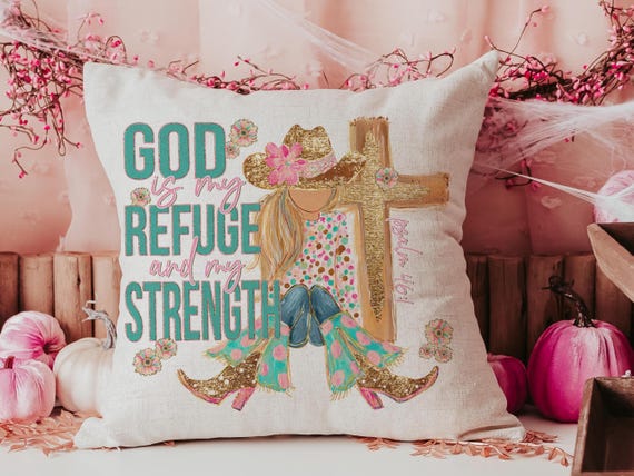 God Is My Refuge Decorative Pillow
