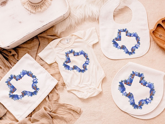 Texas Bluebonnets Layette Set