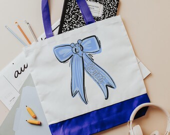 powder blue cheerleading tote bag with name, cheer team custom gifts for cheerleaders, cute cheer travel bags for girls, cheerleader gifts