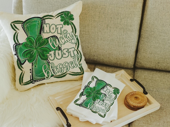 Not Lucky Just Blessed Pillow & Towel