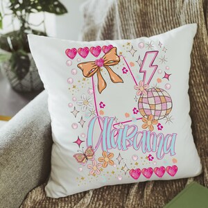 Custom preppy state throw pillows