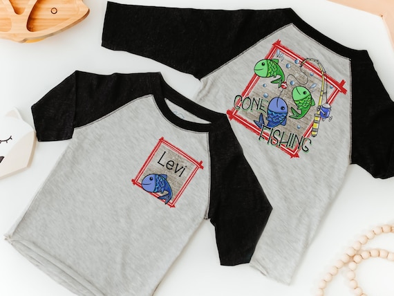 Personalized Gone Fishing Shirts Kids, for Toddler, Kid Birthday