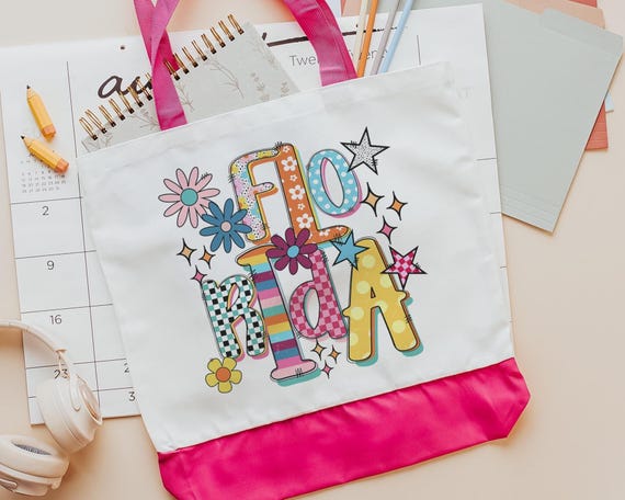 Colorful Florida Tote Bag
