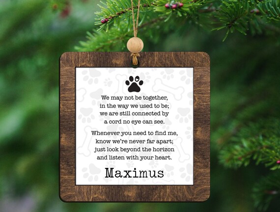Personalized In Memory Of Dog Ornament