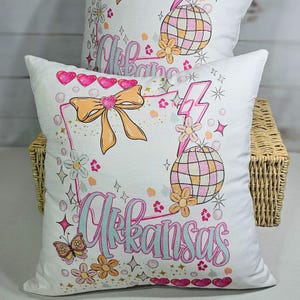 Custom preppy state throw pillows