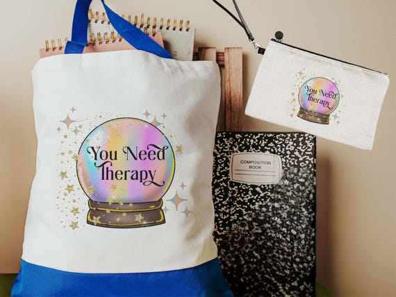 Personalized Crystal Ball Tote & Makeup Bag