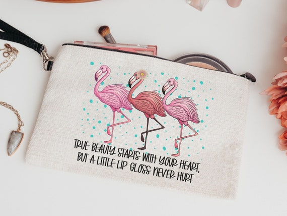 Cute Flamingo Makeup Bag