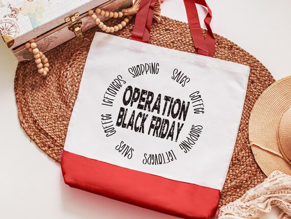 Black Friday tote bags for women, Thanksgiving gifts for friends, funny shopping bags reusable, Friendsgiving hostess gift, shopaholic gifts