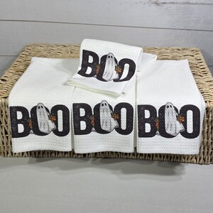 CapableByDesign Boo Halloween  towels