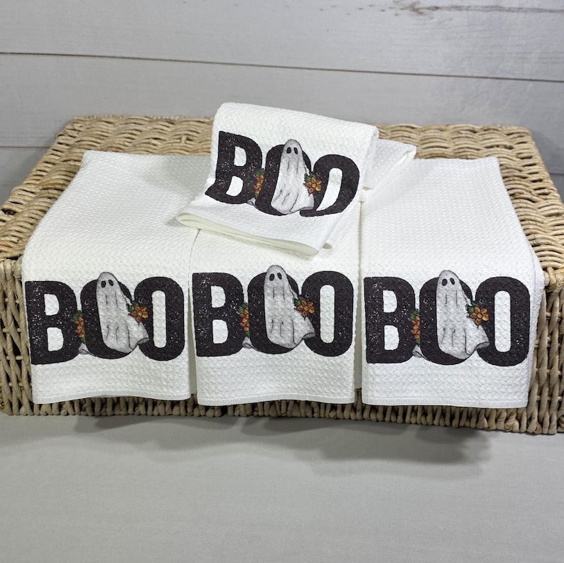 CapableByDesign Boo Halloween  towels