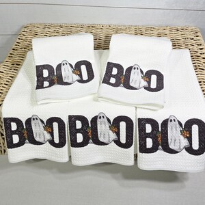CapableByDesign Boo Halloween  towels