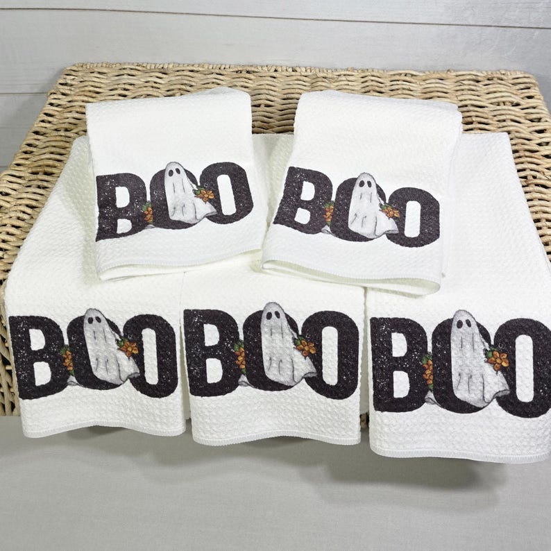 CapableByDesign Boo Halloween  towels