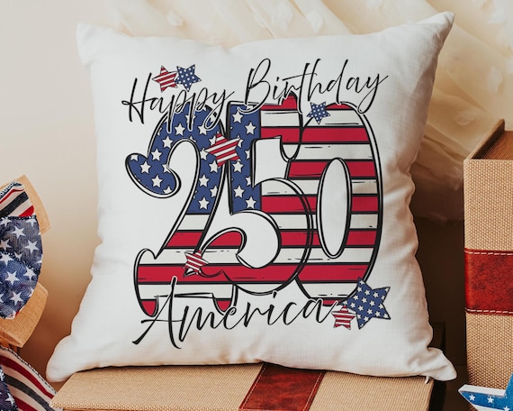 Happy birthday America 250 Years Pillow
