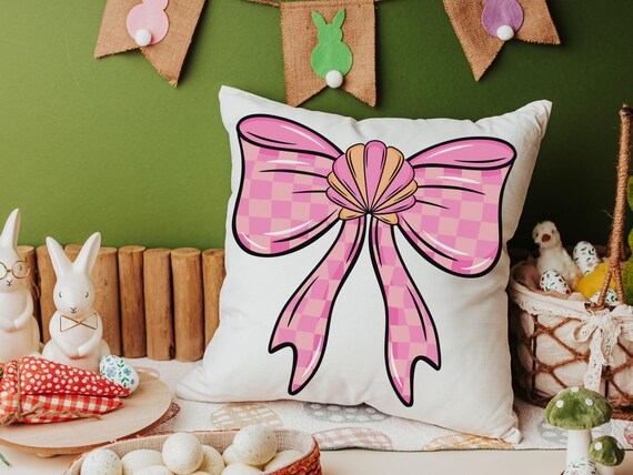 beach coquette throw pillows for sectional, summer vibes decor beach house gifts, pink and orange coastal seashell decor, lanai decor, best