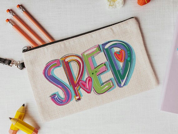 special education teacher pencil pouch makeup bags for women, sped teacher gifts for coworkers, back to school gifts for teachers, backpack