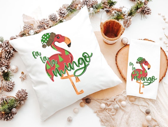 Fa La La Mingo Christmas Pillows & Towels
