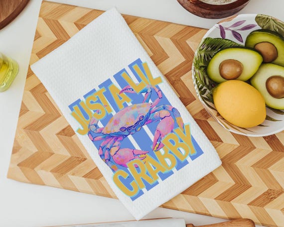 Just a little crabby kitchen towels