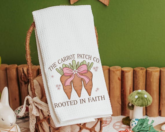Rooted in faith Christian kitchen towels