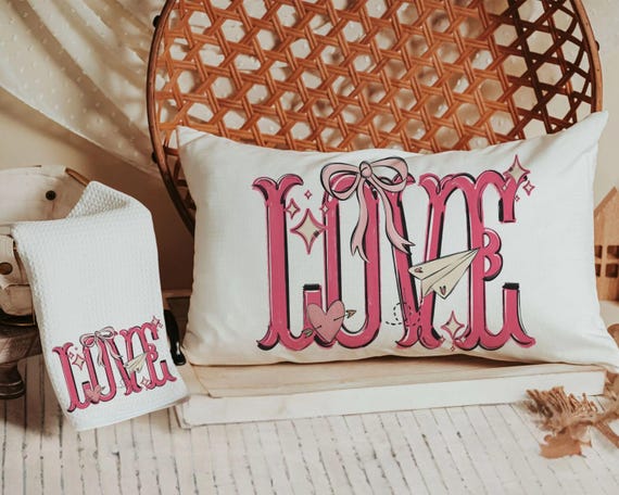 Love Coquette Lumbar Pillow & Towel
