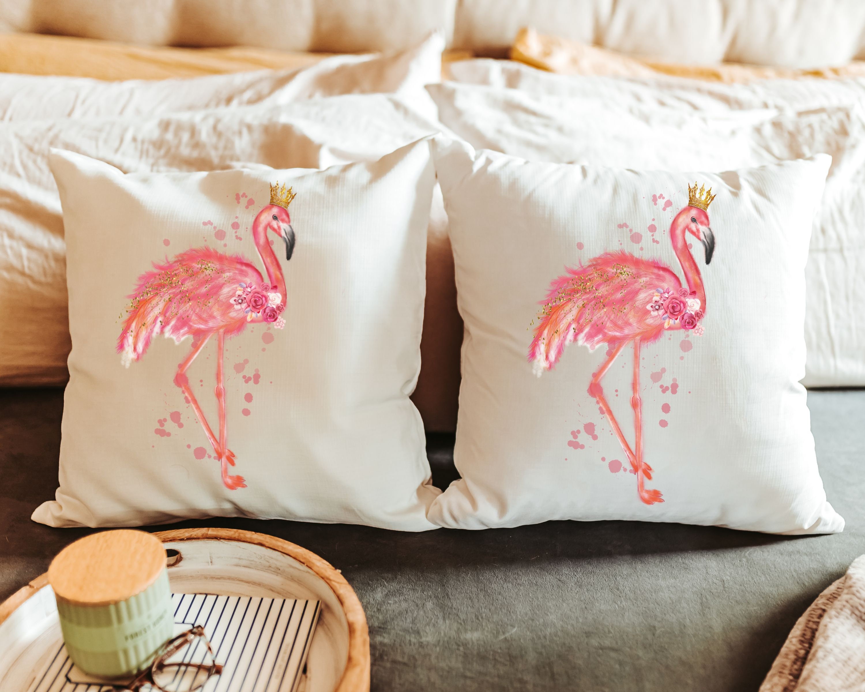 Flamingo throw pillow hotsell