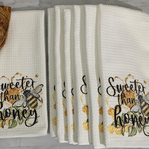 sweeter than honey bumble bee towels