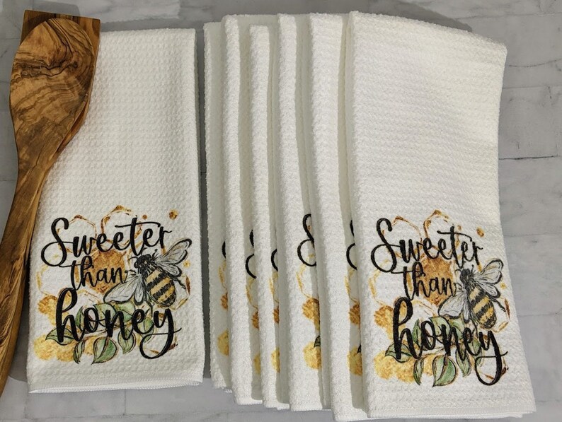 sweeter than honey bumble bee towels
