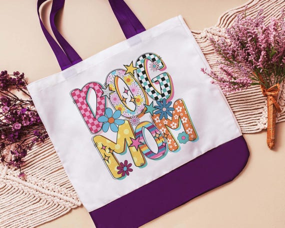 Dog Mom Tote Bag