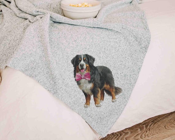 Bernese mountain dog blanket