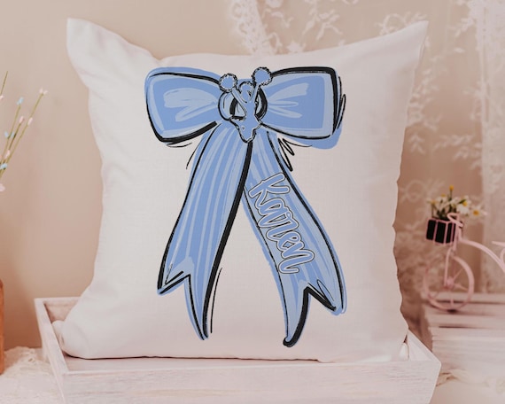 Personalized carolina blue cheer name throw pillow