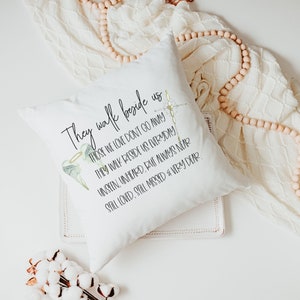 CapableByDesign They walk beside us angel wings pillow