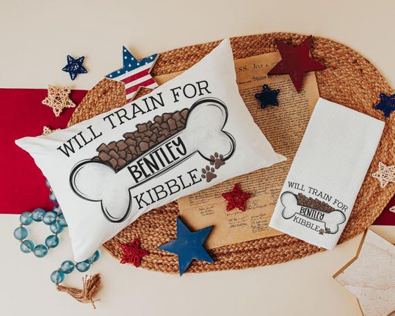 Personalized Will Train For Kibble Pillow & Towel