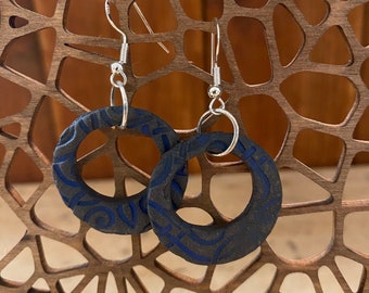 Earrings, hoop earrings, earrings with different decor, silver ear hooks 925