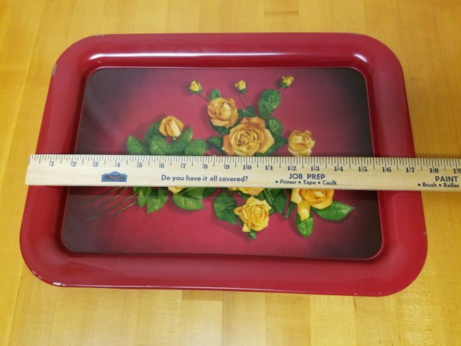 Large Vintage Metal Lap Trays Serving Trays TV Trays. 17.5 X Etsy