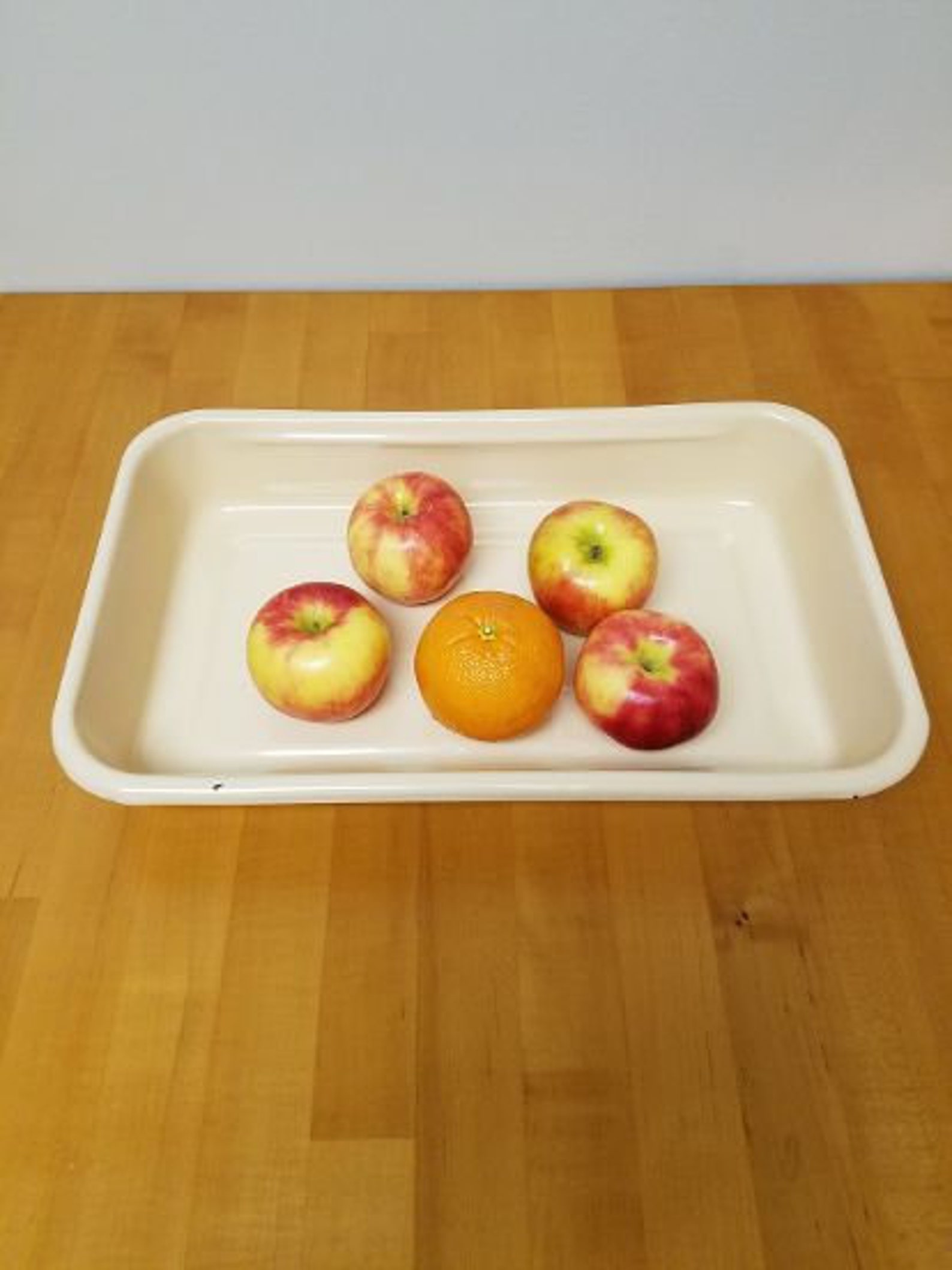 Große RechteckIge Vintage Emailleware Backform / | Etsy