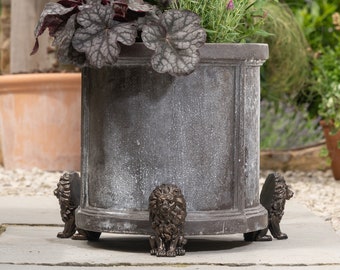 Bronze Lion Potty Feet, Set of 3, Plant Pot Stand, Antique Decor, Pot Stand, Plant Pot Decor, Plant Pot Decoration, Garden Decor, Garden