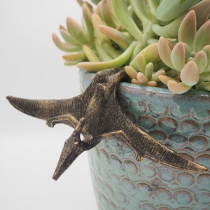 Pteranodon Pot Buddy | Dinosaur Plant Hanger | Garden Decor | Gift for Plant and Dino Lovers | British Design