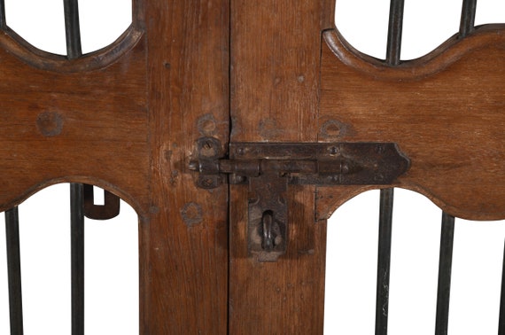 Teak & Iron Bird Cage From Gujarat - 19thC Teak & Iron Bird Cage From Gujarat - 19thC