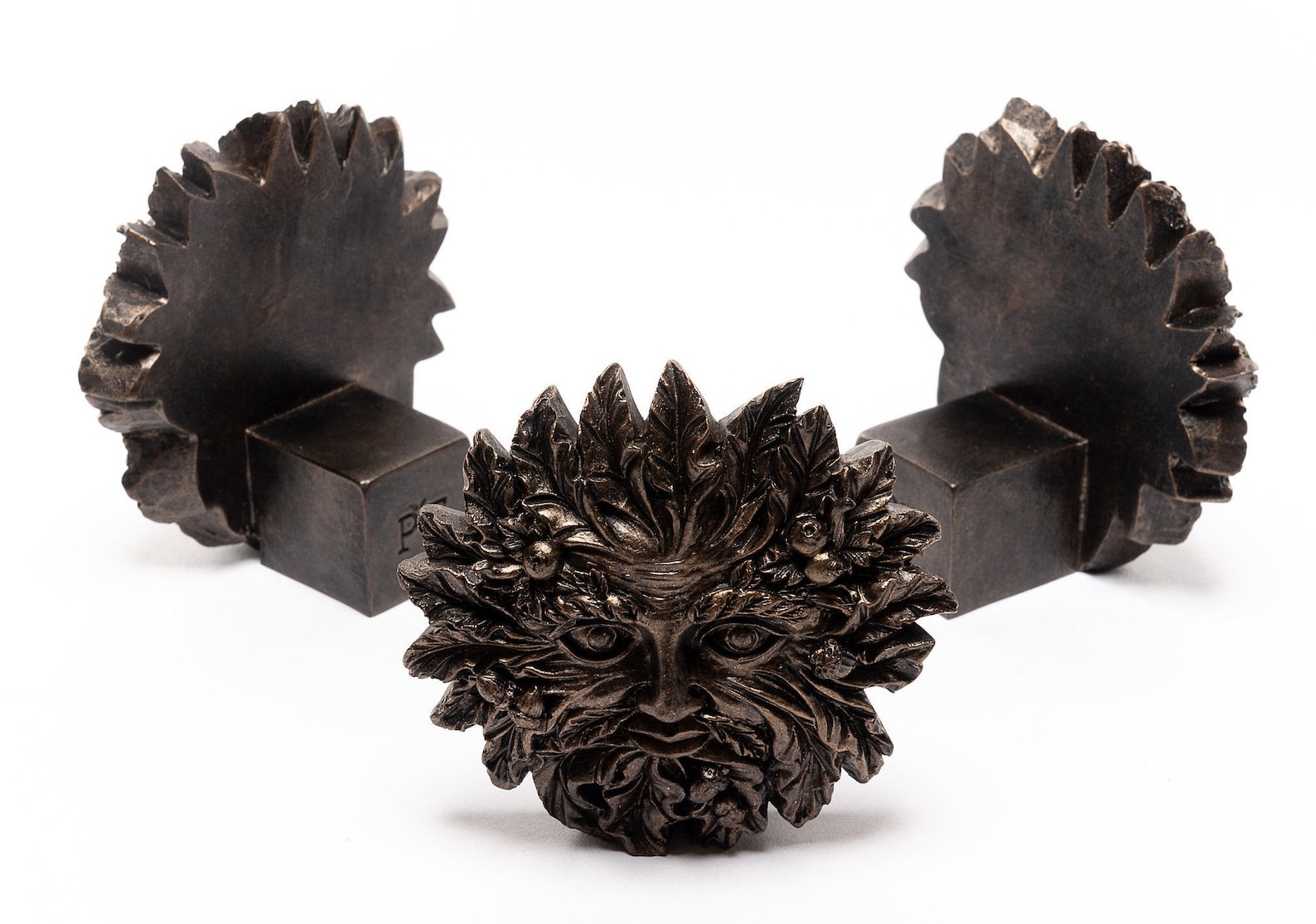 Potty Feet Plant Pot Feet Antique Bronze Coloured Green Man Etsy