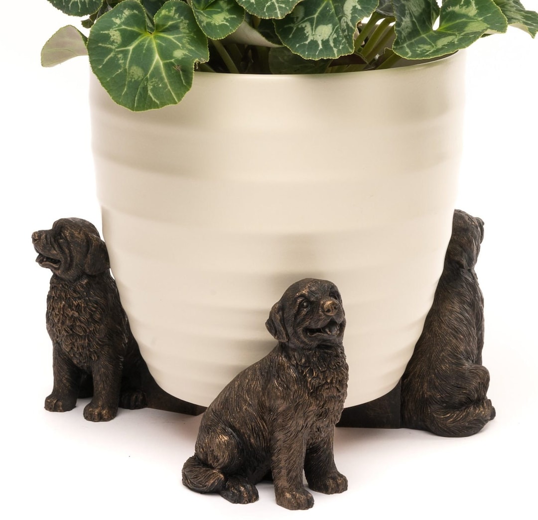 Piedini Per Vaso Potty Feet Testa Di Cavallo - Set Da 3, In Poliresina, Antigelo, Per Esterno E Balcone