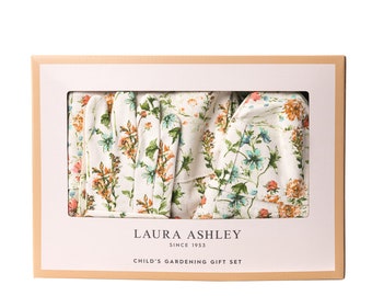 Laura Ashley Childrens Gardening Gift Set (Includes: Apron, Kneeler, Garden Gloves & Sun Hat)