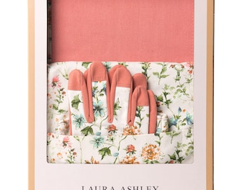Set regalo di guanti da giardino, grembiule e inginocchiatoio di Laura Ashley