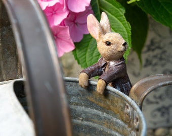 Benjamin Bunny Pot Buddy : Déco de jardin Beatrix Potter