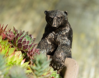 Encantador Oso Polar en Maceta / Decoración de Jardín y Hogar / Diseño Británico