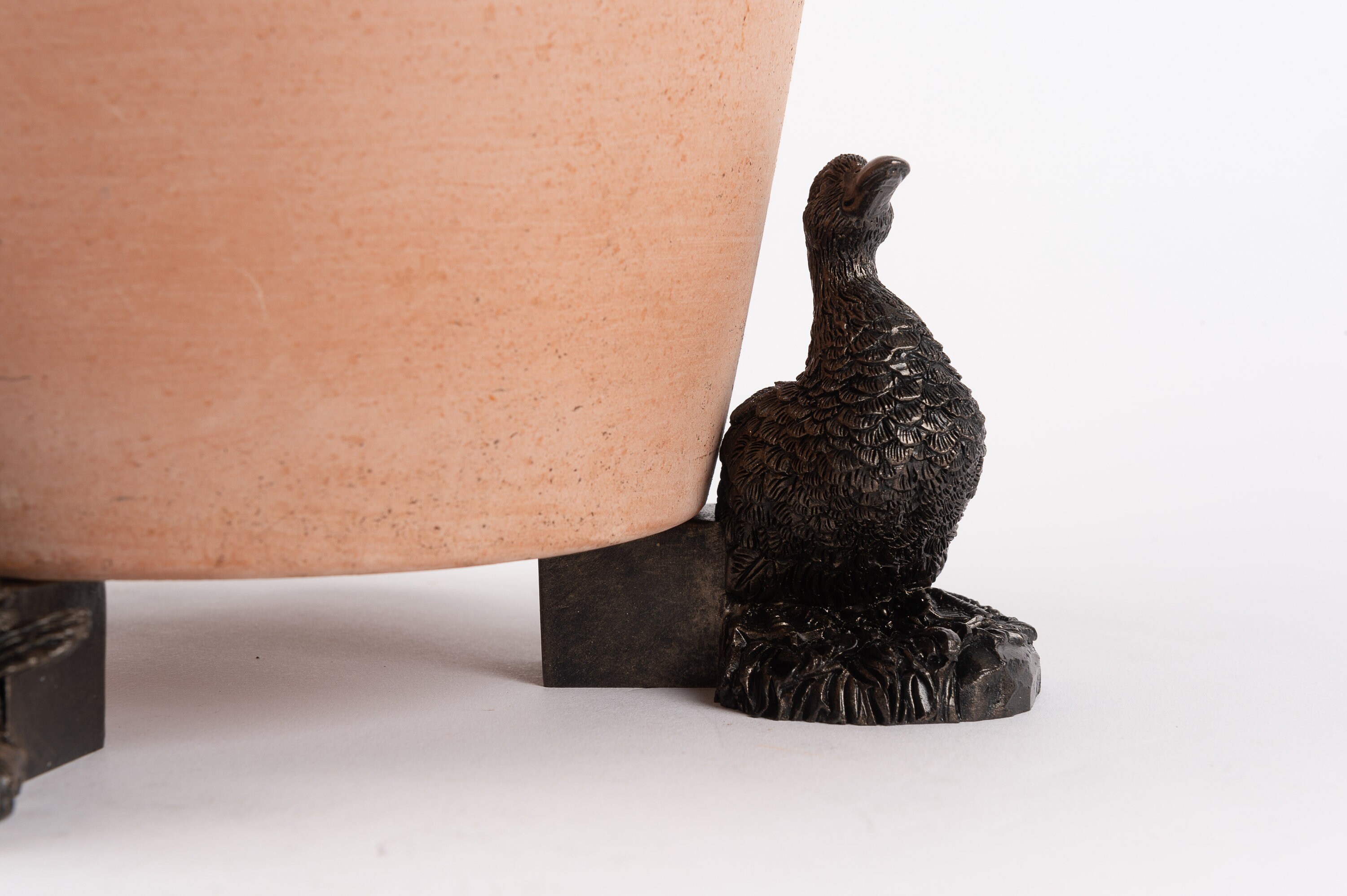 Potty Feet Antique Bronze Coloured Aylesbury Duck Plant Pot Etsy